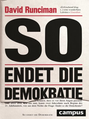 cover image of So endet die Demokratie